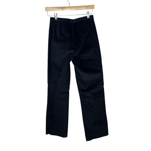 Eddie Bauer Black Velvety High Rise Straight Leg Pants Women’s Size 4 NWT - Picture 2 of 7